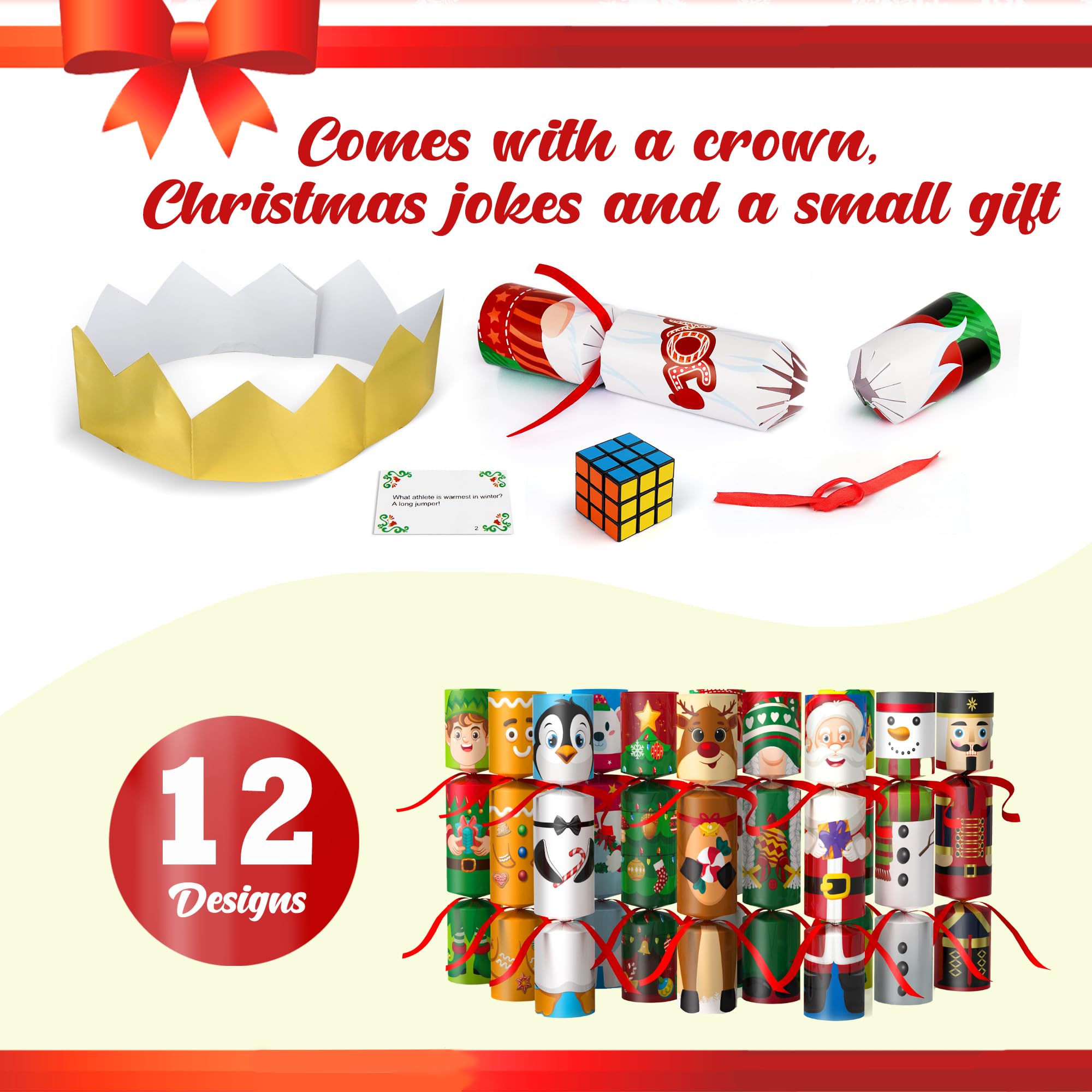D-FantiX Reindeer no-snap table favor brightens holiday table mood.