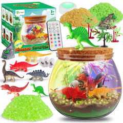 D-FantiX dinosaur terrarium kit glow scene for imaginative play