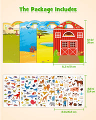 D-FantiX four-theme sticker set fuels creative storytelling for kids