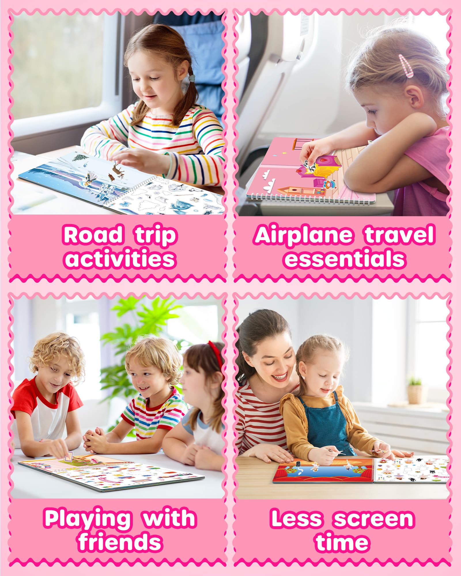 D-FantiX animal scene sticker book inspires pretend play and scene building