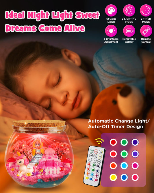 D-FantiX LED night light with remote control for customizable room ambiance.