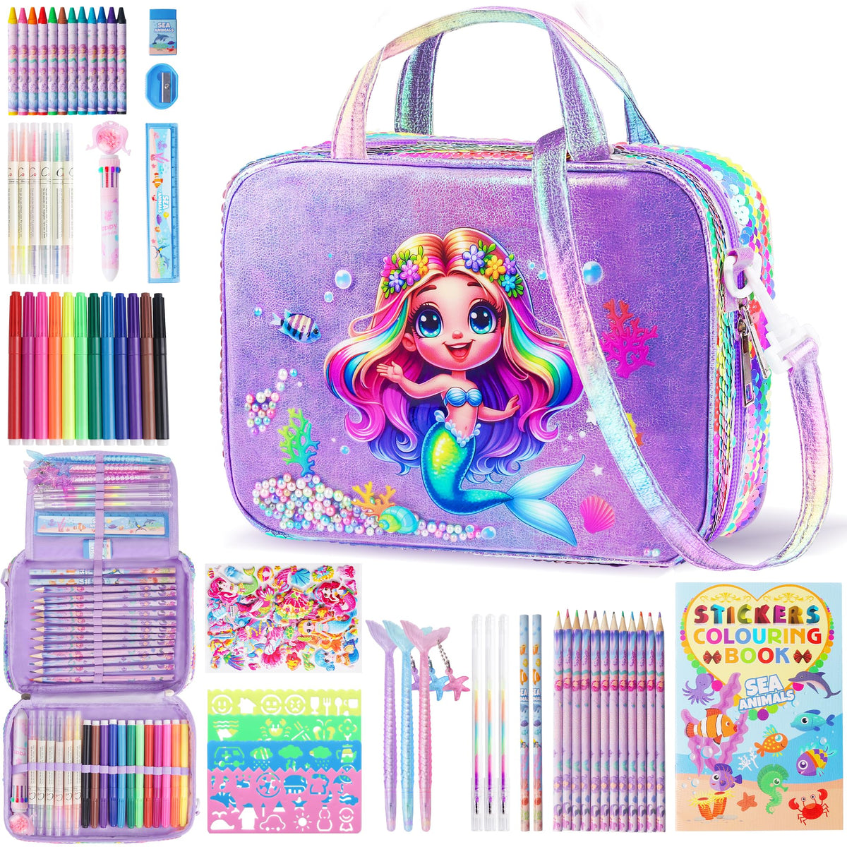 D-FantiX mermaid markers deliver vibrant color for budding artists at home.