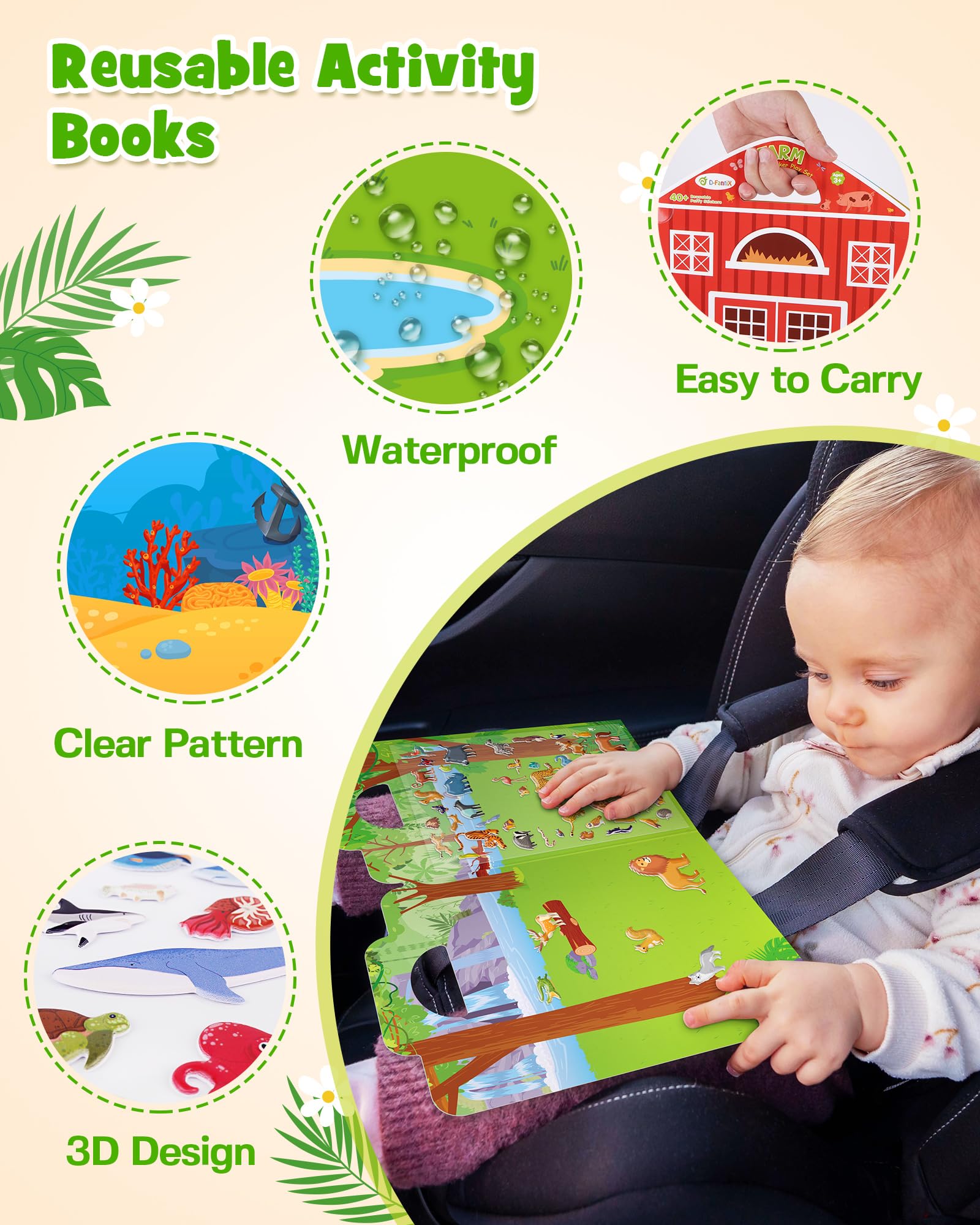 D-FantiX ocean scene stickers inspiring underwater adventures