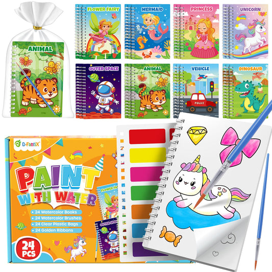 D-FantiX paint with water book cover showing vibrant, mess-free art for kids