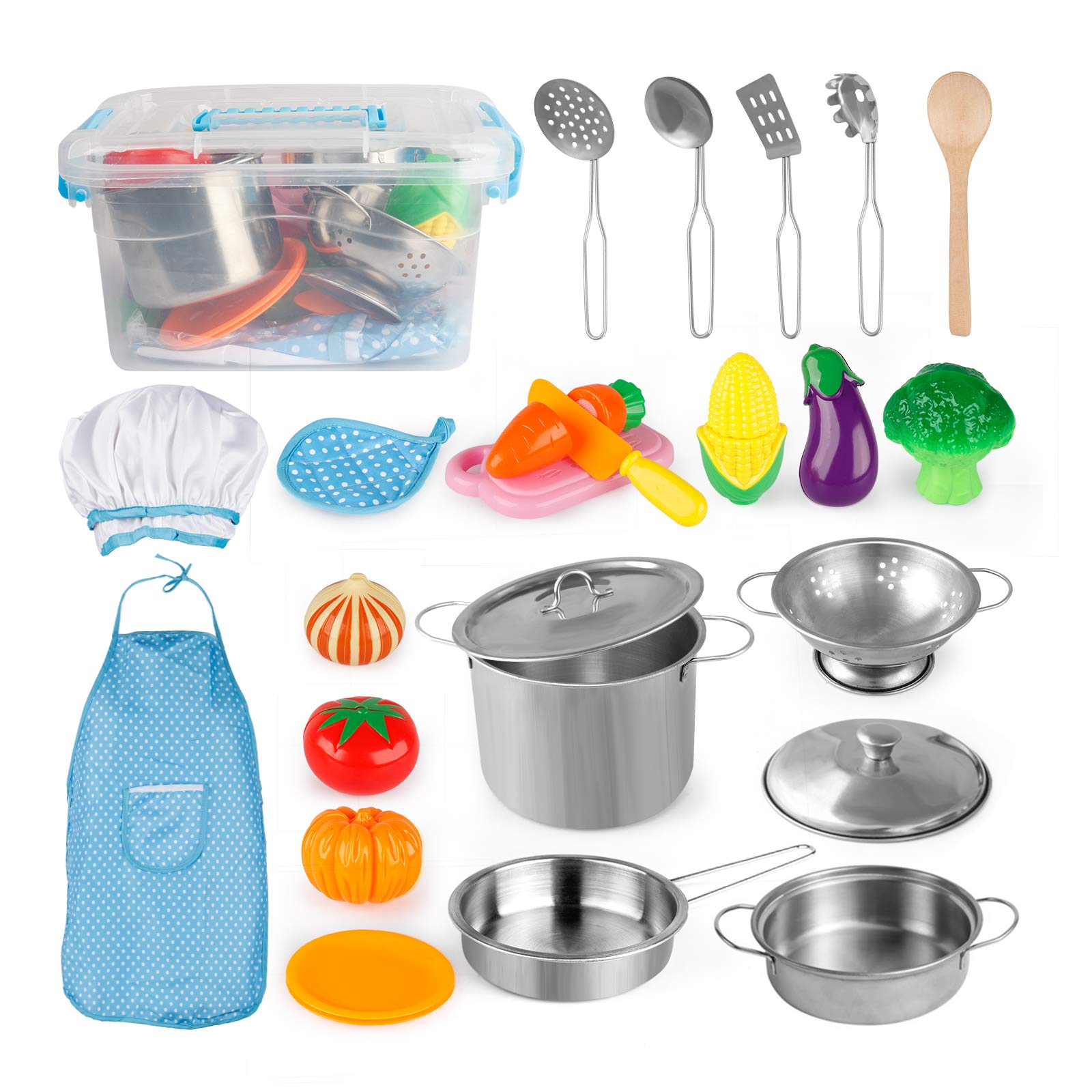 D-FantiX play kitchen accessories set inspires imaginative cooking