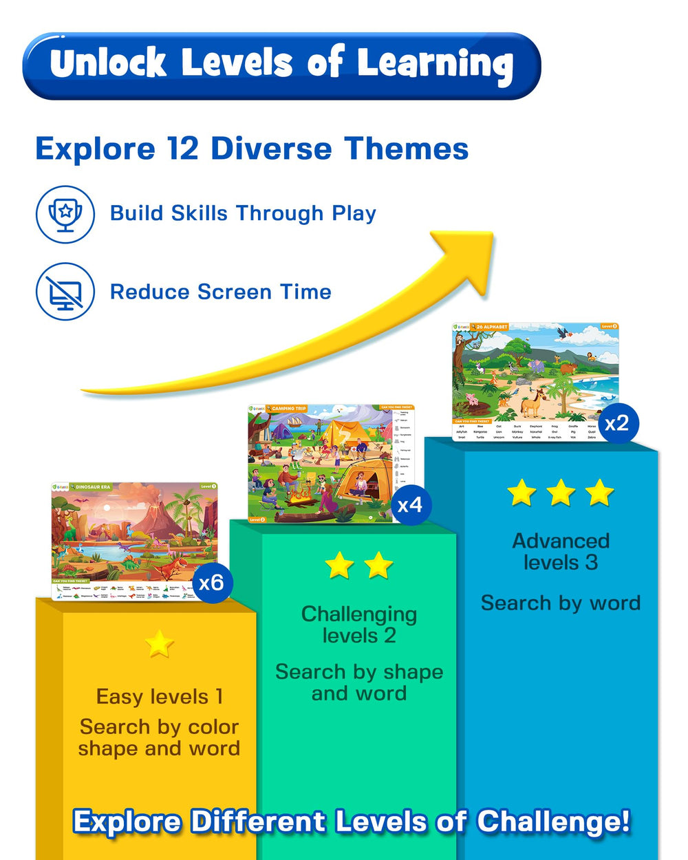 D-FantiX search and find book space adventure scene fuels imagination and attention to detail.