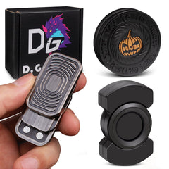 D.G.PLAYER fidget spinner black for smooth spins and focused moments at desk or commute.