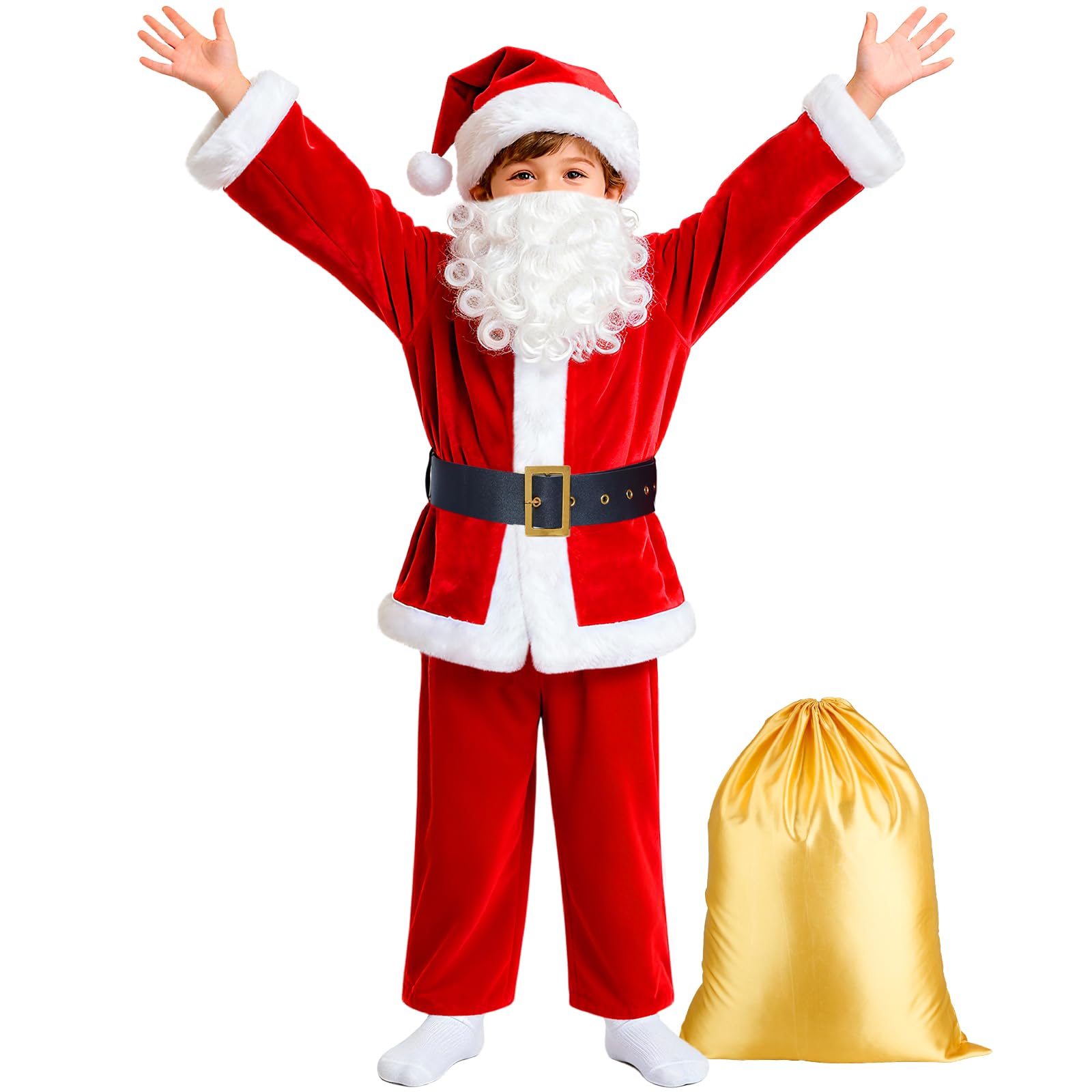 dgdgbaby Kids Santa Hat adds authentic festive charm for family photos.