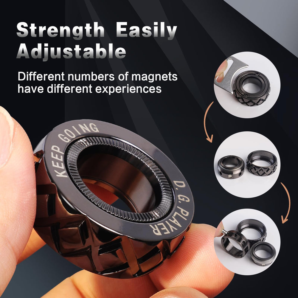D.G.PLAYER compact fidget ring design fits in pocket for travel