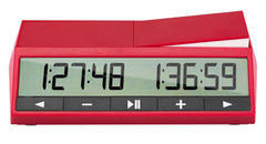 DGT 2500 official FIDE clock seen from the front with a clear readout for precise timing
