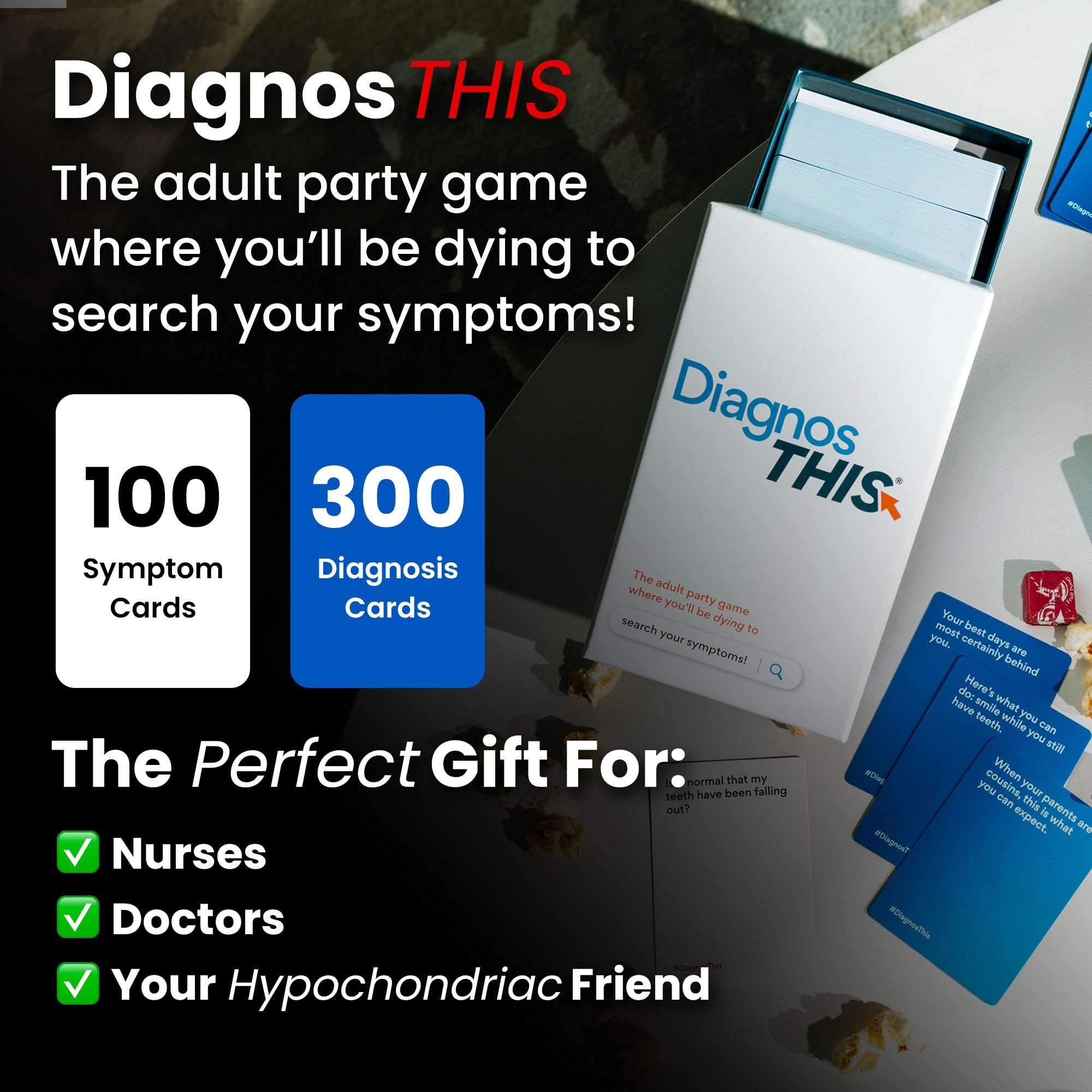 DiagnosThis card deck collection provides varied prompts for replayability.