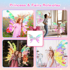 Diakud Butterfly Wings in motion with music during dress-up sessions.