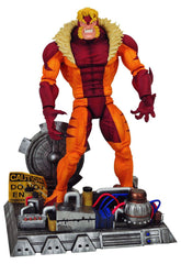 Diamond Select Sabretooth action figure pose highlighting premium detailing for display.