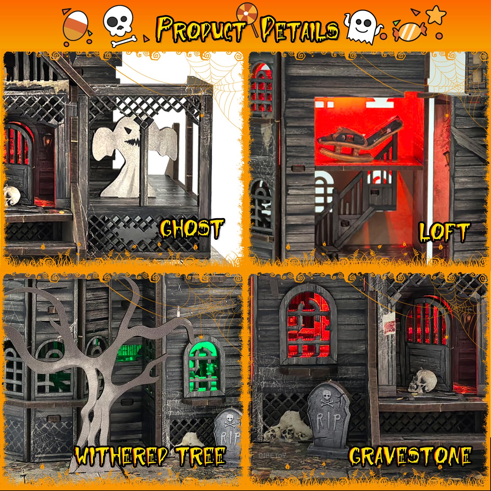 Dibetoy ready-to-use dollhouse scene ships with everything you need.