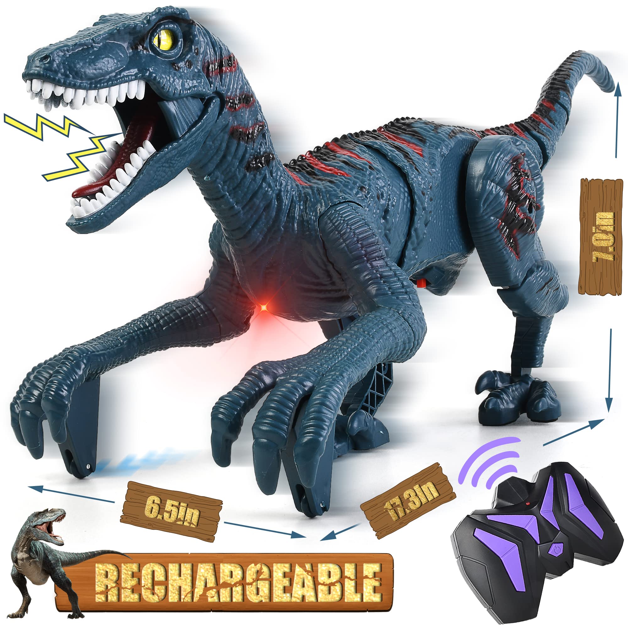 DibyAgl Velociraptor walking action for imaginative play
