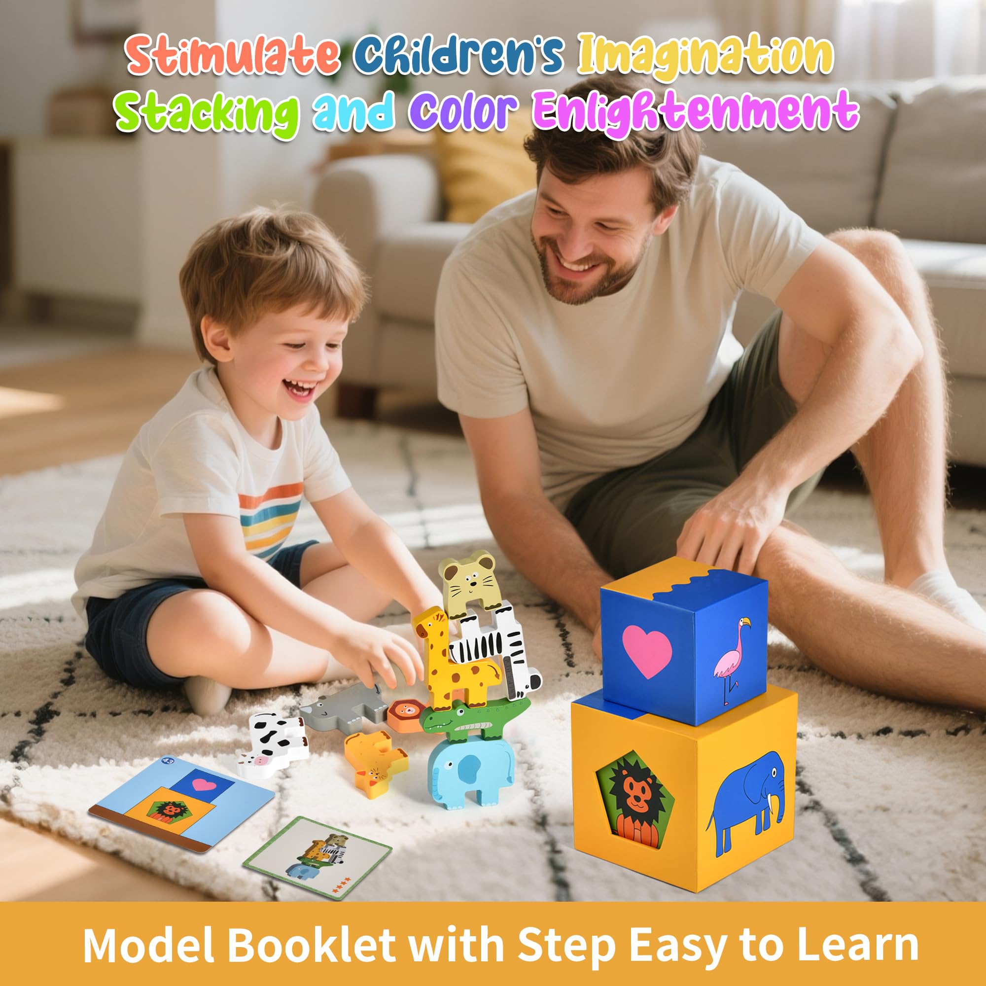 DICROON learning moments for families through shared stacking and problem solving.