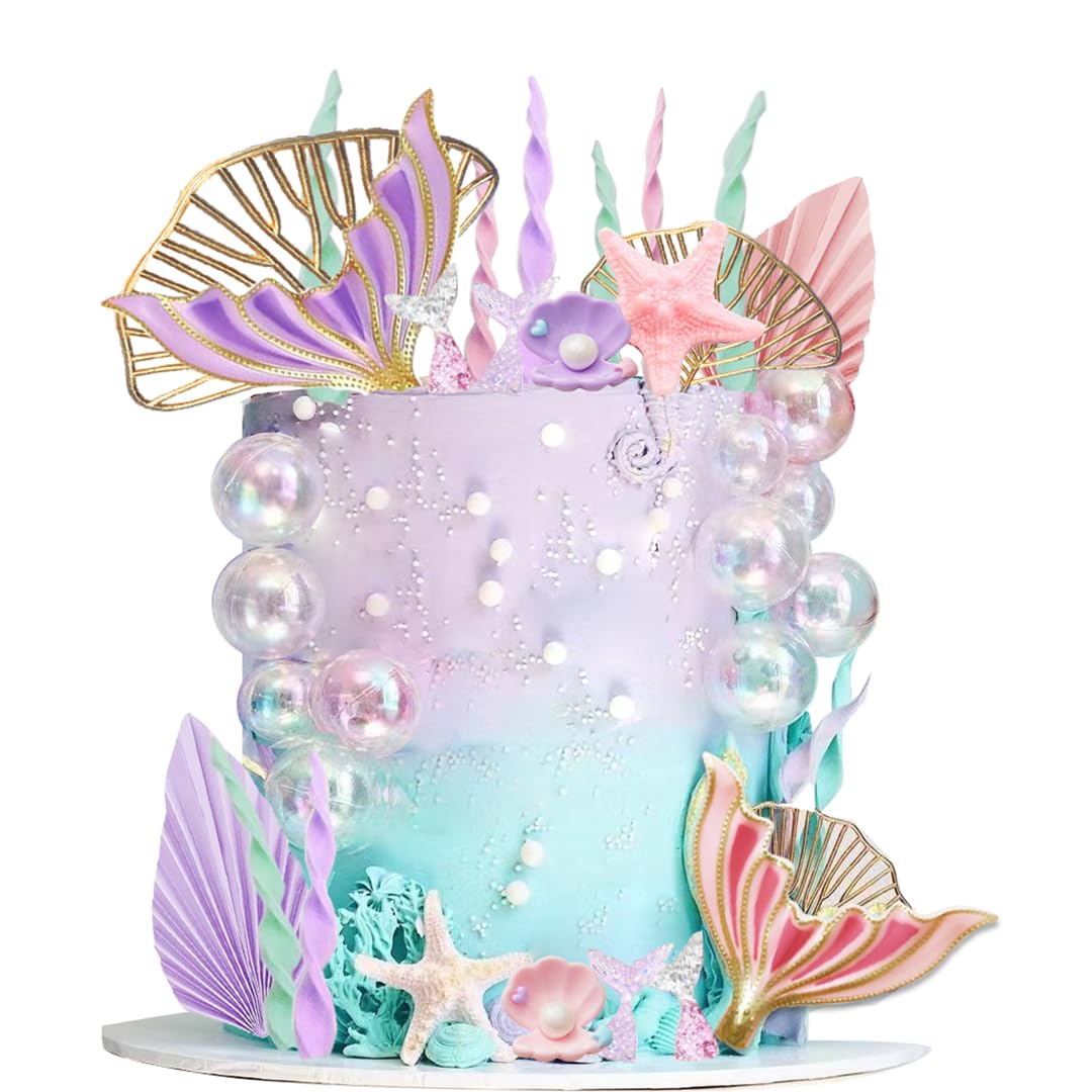 DiDida mermaid cake topper with big tails enhances under-the-sea celebrations and photo-ready moments.