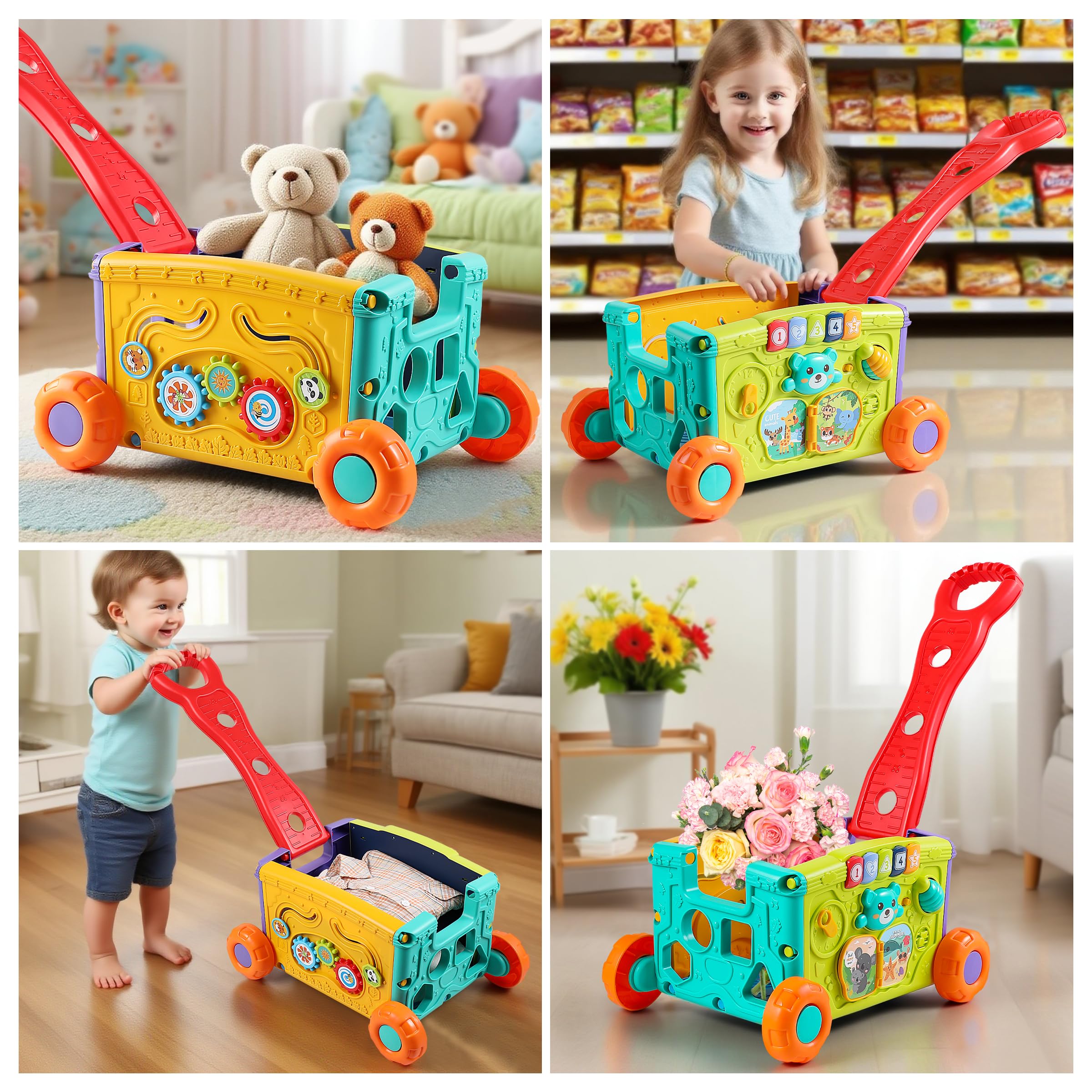 Didklom Baby Walker shape sorting blocks for problem-solving practice