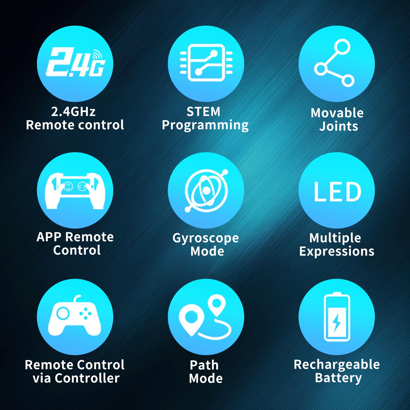 DIEBA remote controller illustrating a 65-foot range for exploration.