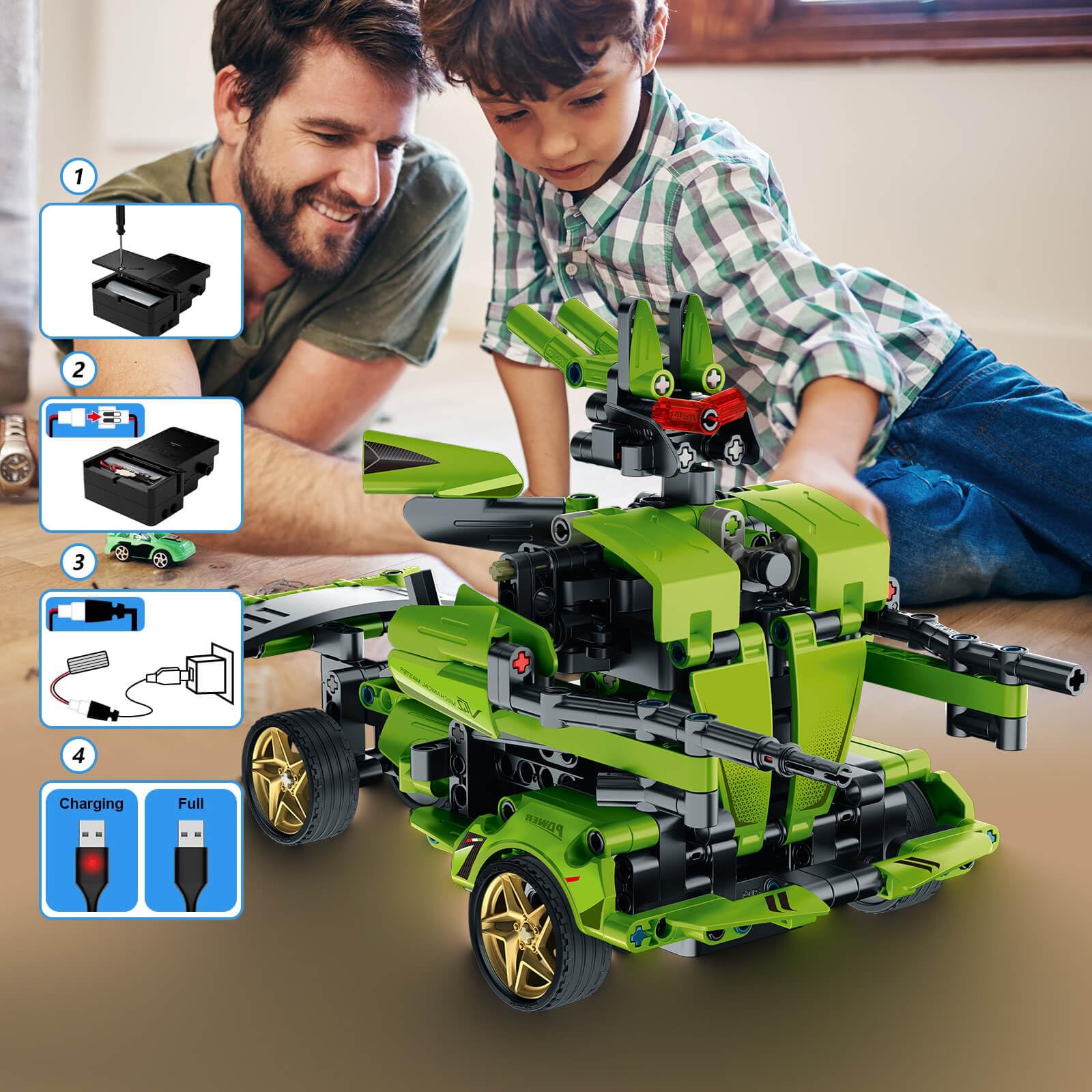 DIEBA STEM kit—assembly guide image, beginner-friendly setup