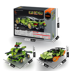 DIEBA STEM kit—green blocks, tactile play for hands-on learning