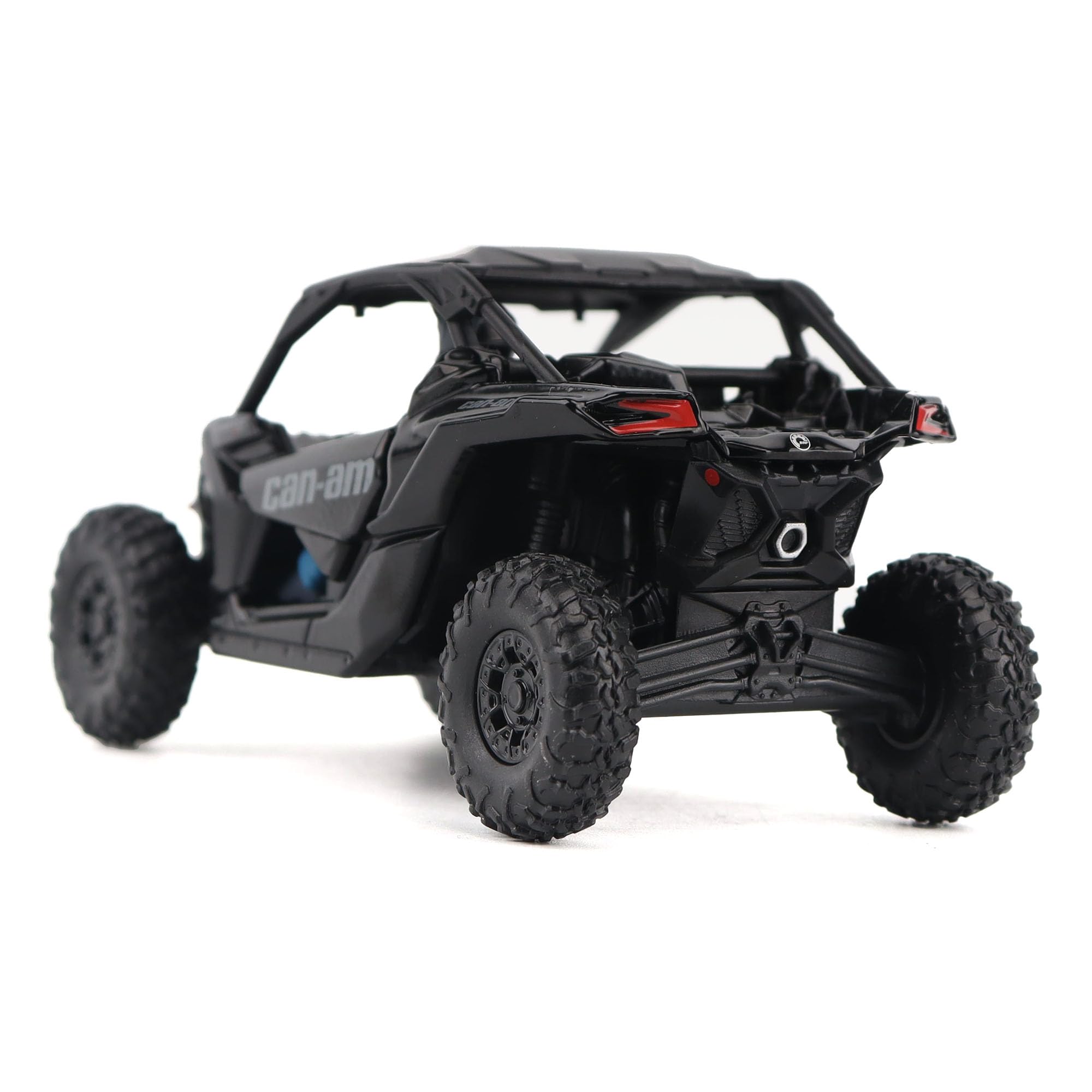 Rear view highlights authentic exhaust and textured body detailing.