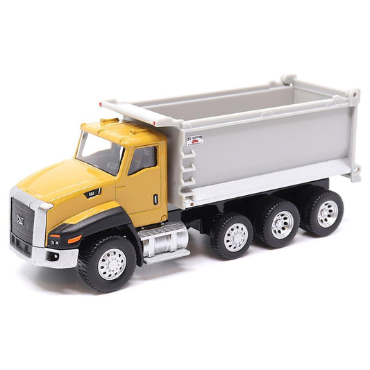 Diecast Masters Caterpillar CT660 dump truck with Ox dump body highlights licensed detail for collectors.