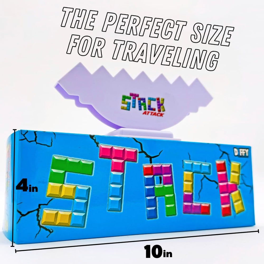 Diffy Toys Stack Attack compact case for easy travel and on-the-go fun.
