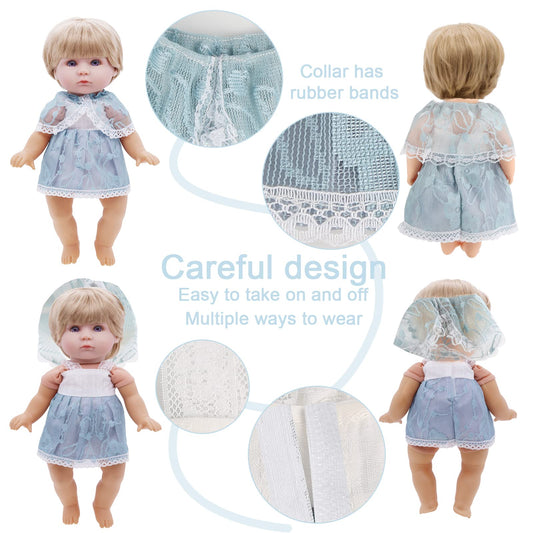 Digabi Alive-Baby doll outfits set 2: colorful dresses promote easy dressing and creativity