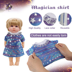 Digabi Alive-Baby doll clothes set 3: star-pattern dresses for playful storytelling