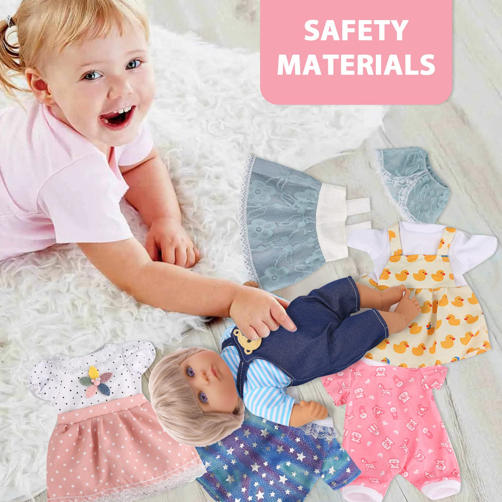 Digabi Alive-Baby doll clothes set 9: handmade-inspired design with soft durable fabrics