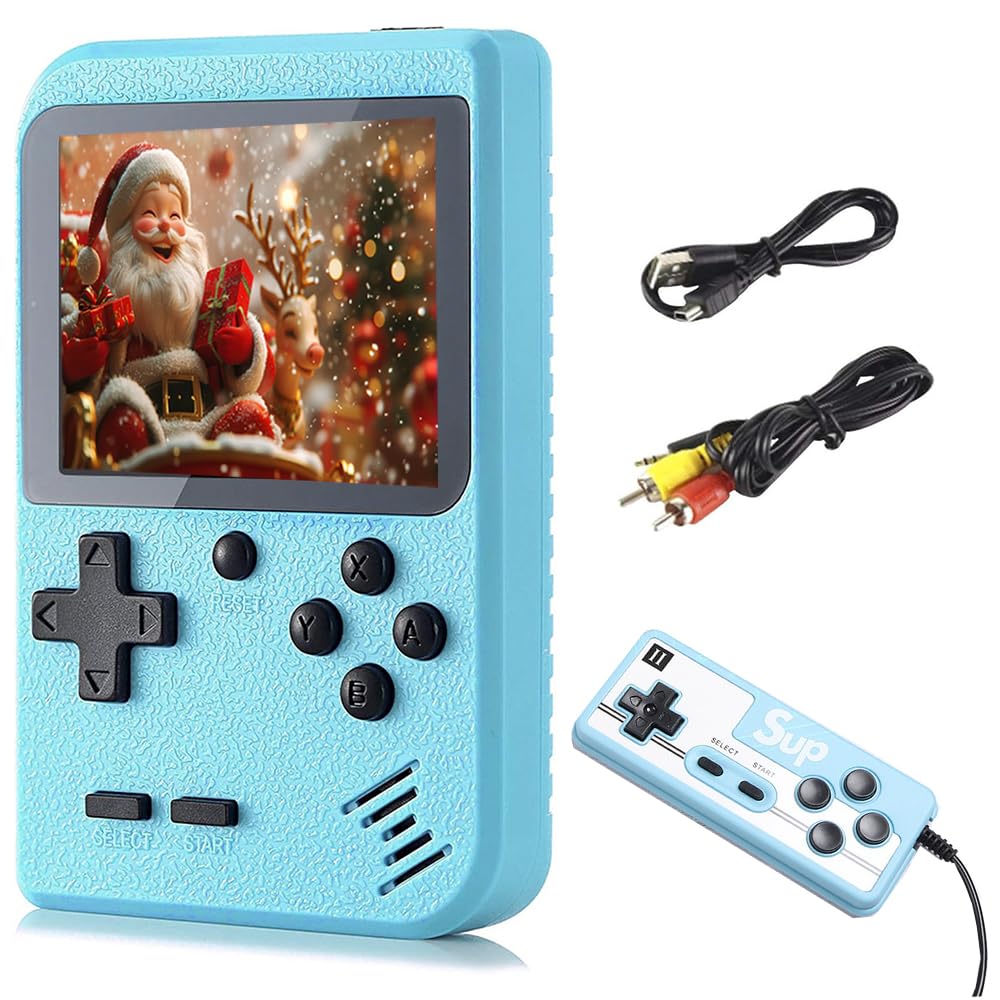 Digihan portable handheld games console with 500 classic games for nostalgic play.