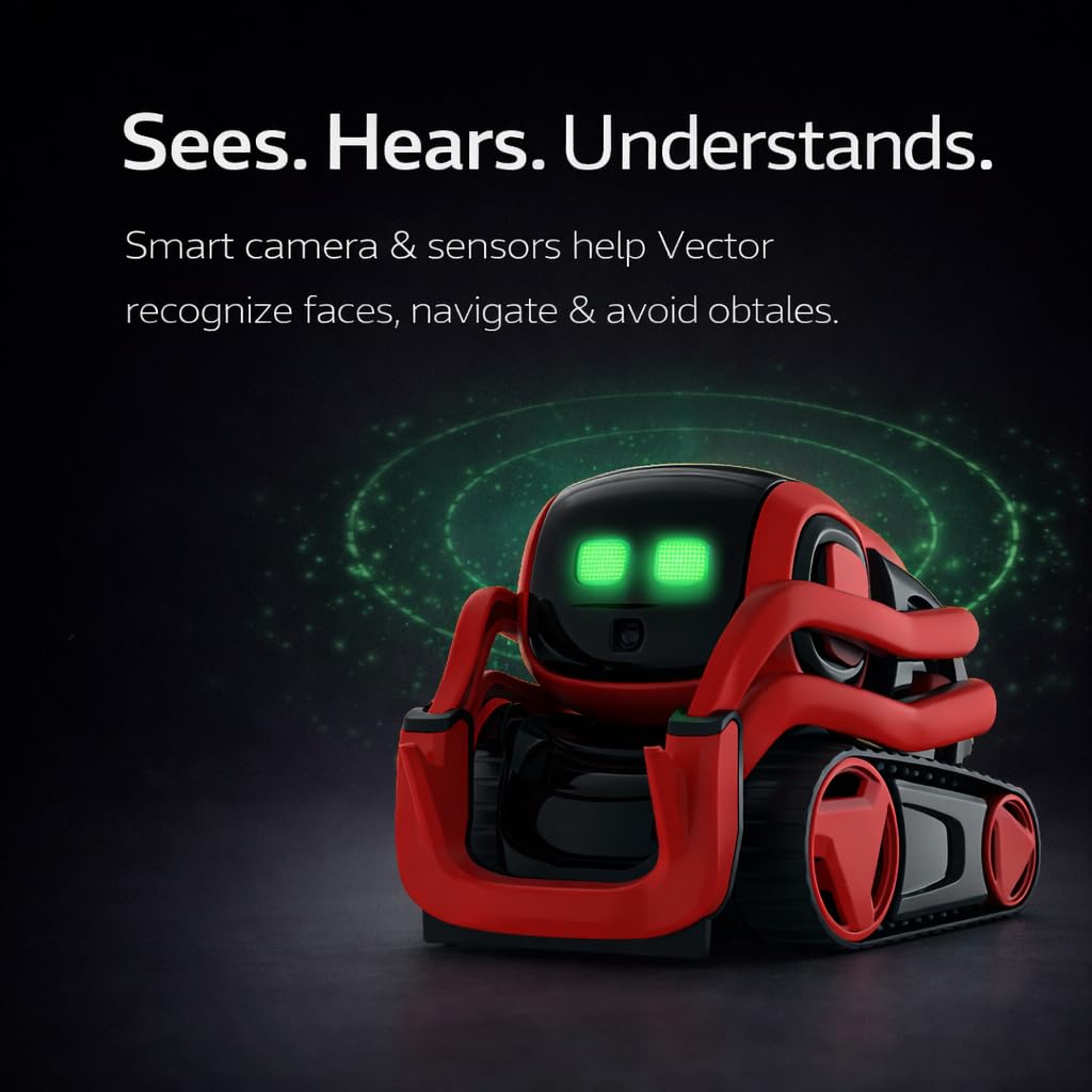 Digital Dream Labs Vector self-charging and obstacle navigation support autonomous, everyday use.