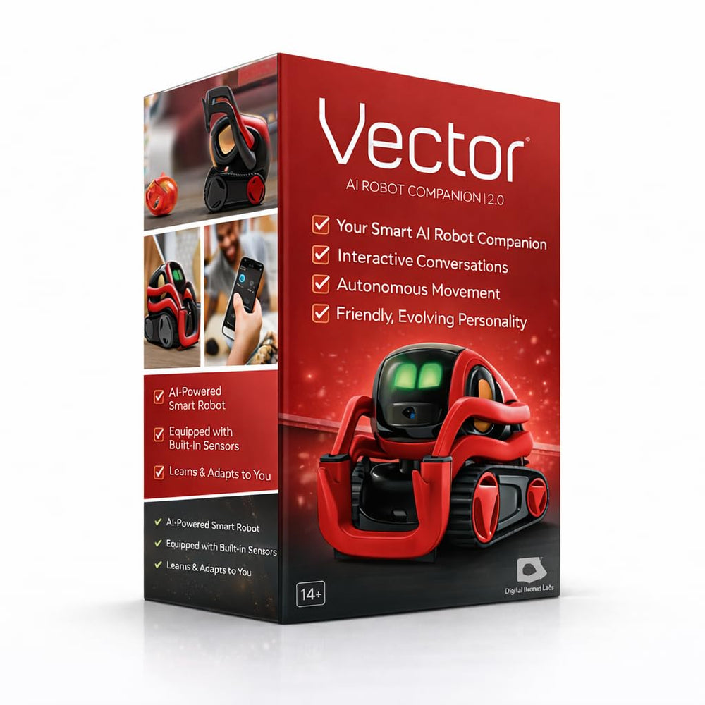 Digital Dream Labs Vector smart home control in a compact red edition.