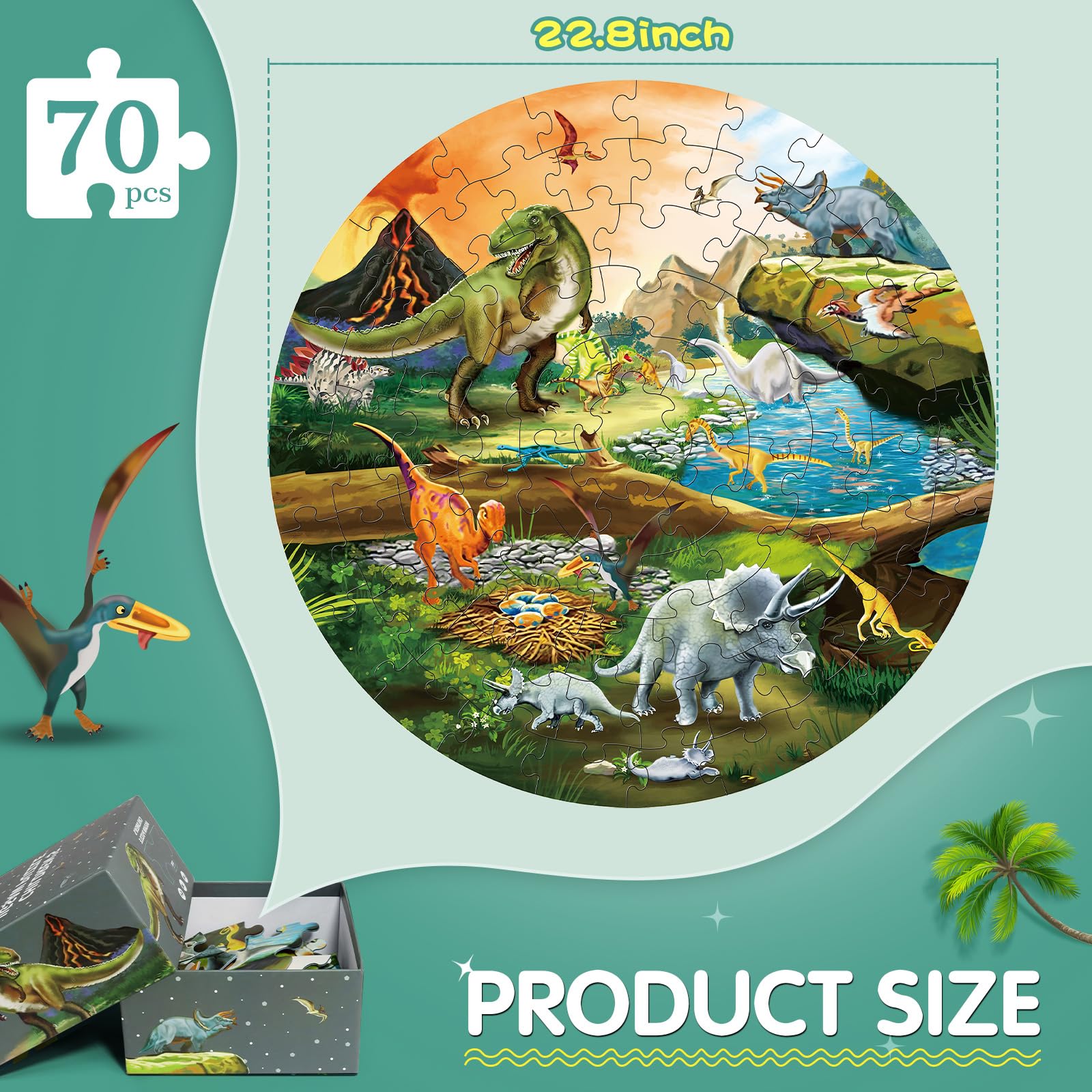 DIGOBAY 1:1 poster helps kids check progress during puzzle time.