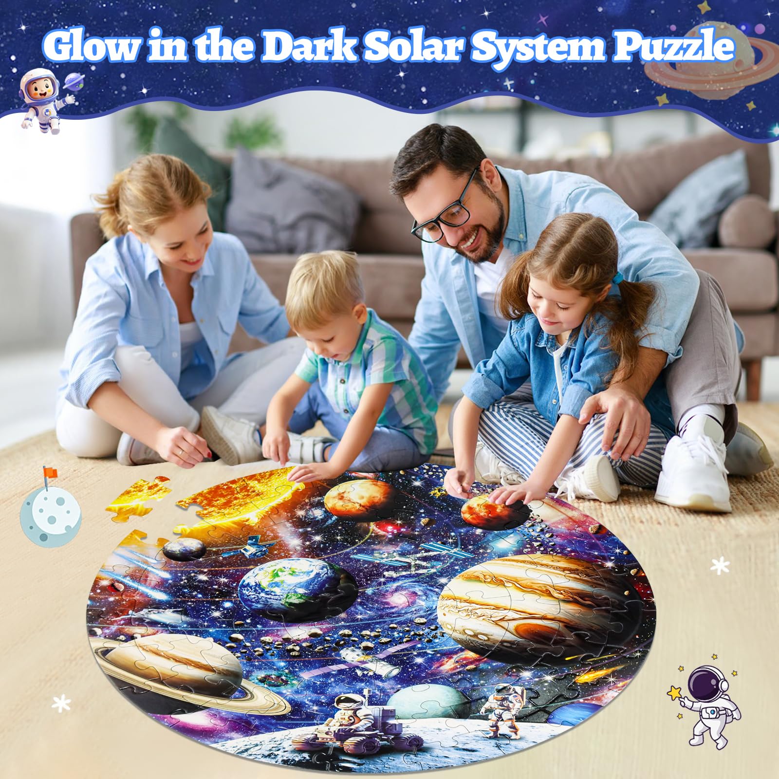 DIGOBAY gift-ready packaging makes this solar system puzzle a perfect present for kids.