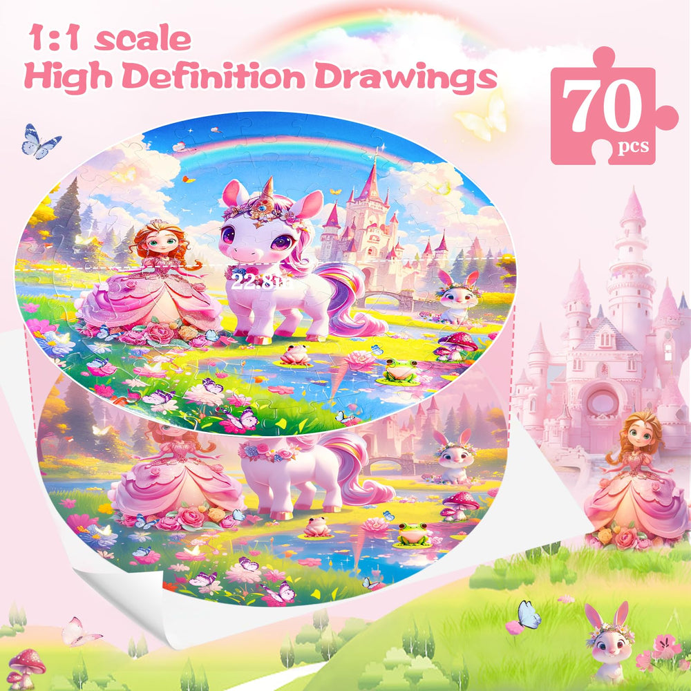 DIGOBAY unicorn princess puzzle castle scene showcases magical detail for storytelling and focus