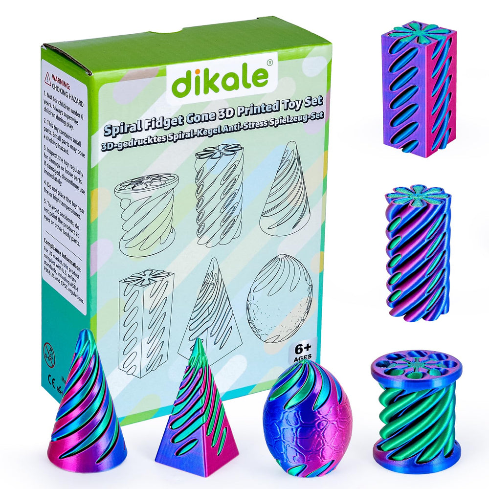 Dikale portable handheld size fits in palm for on-the-go stress relief.