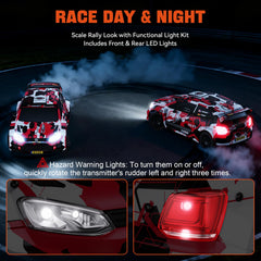 DIKAVEY 1:12 RC rally car chassis details emphasize aluminum steel construction