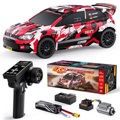 DIKAVEY 1:12 RC rally car front view shows rugged chassis for high-speed runs