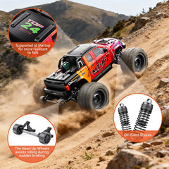 DIKAVEY adjustable oil-filled shocks ensure stable landings on rough terrain.