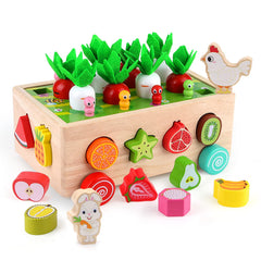 DIKAYI SKYFIELD wooden orchard cart ready for imaginative play and motor skill development.