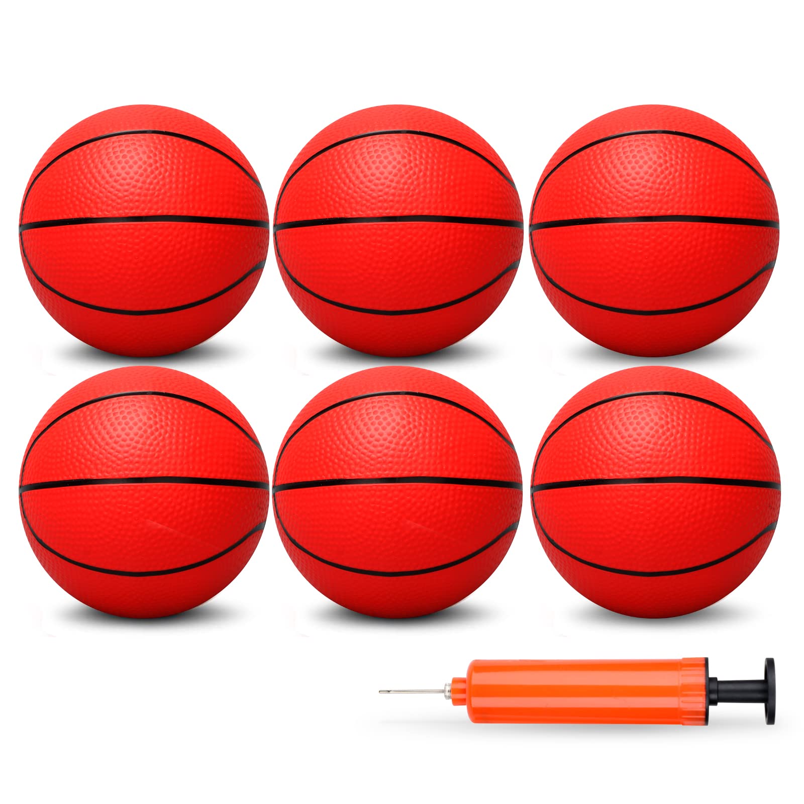 Dilabnba 6'' mini basketball features grip channels for confident handling.
