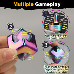 Dilabnba Infinity Cube magnetic tops for versatile spins and concentration