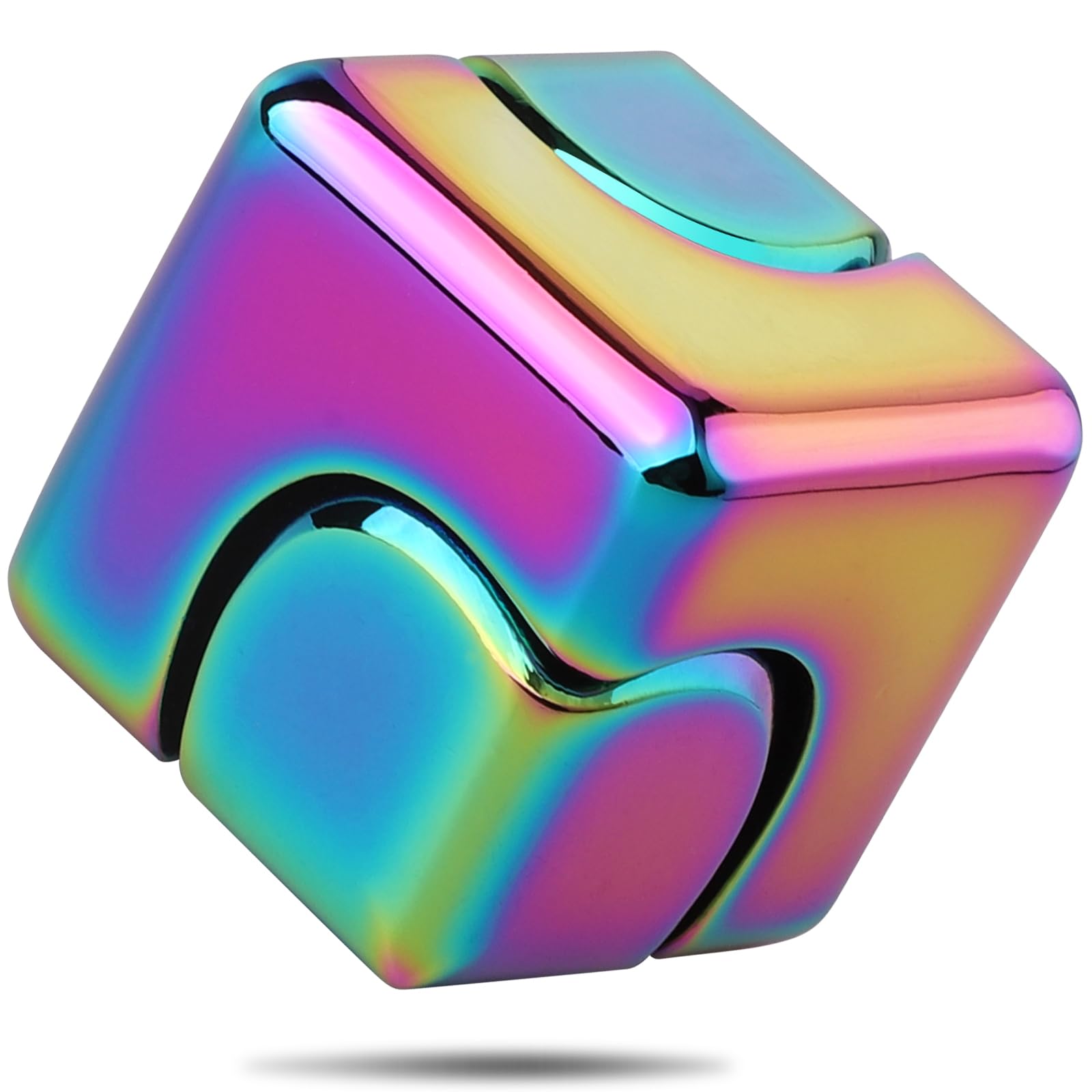 Dilabnba Infinity Cube rainbow surface for tactile focus and stress relief on desk
