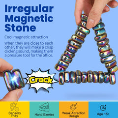 Dilabnba magnetic hematite stones gift for educational displays or desk decor.