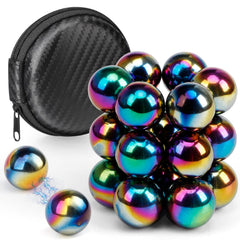 Dilabnba rainbow hematite magnetic balls set for desk focus and tactile play