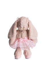 DILLY DUDU ballerina bunny plush in pink tutu, perfect for cuddles
