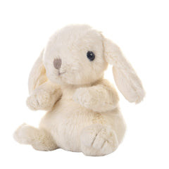 DILLY DUDU cream bunny plush 6-inch for comforting playtime and bedtime.
