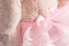 DILLY DUDU pink tutu bunny ready for surface-wash cleanup